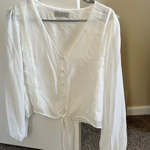 Medium size white blouse